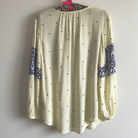 Anthropologie Libra Peasant Top by Vanessa Virginia NWT boho blouse - Picture 3 of 5